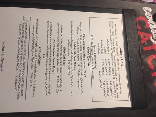 Menu photo 2 Red Lobster Pine Bluff, AR Menu photo 2 Red Lobster Pine Bluff, AR