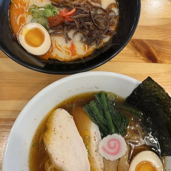 Ramen512 - Spicy Tonkotsu (top) & Sunset Shoyu (bottom) - Ramen Near Me - Cedar Park, Texas Ramen512 - Spicy Tonkotsu (top) & Sunset Shoyu (bottom) - Ramen Near Me - Cedar Park, Texas