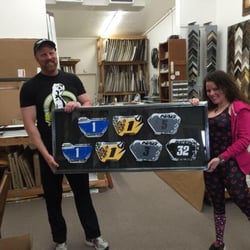 Framed - Had my 2014 BMX Number Plates framed. They did a perfect job!