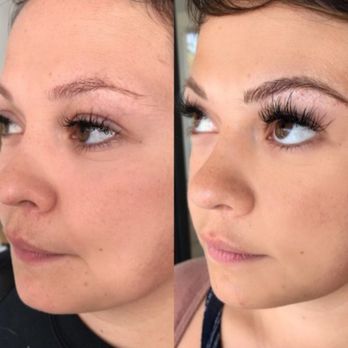 The Moon Room - Lash extension full fill by Cynthia (Tila):: before is 3 week fall out and after - Hair Salons Near Me - Petaluma, California