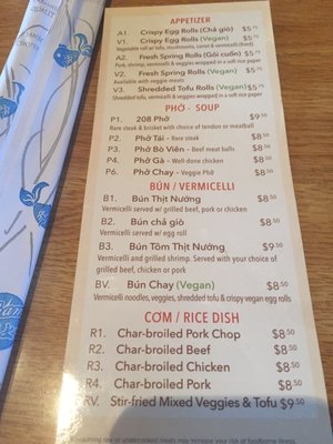 Menu photo 5 208 Pho & Vegan Boise, ID Menu photo 5 208 Pho & Vegan Boise, ID