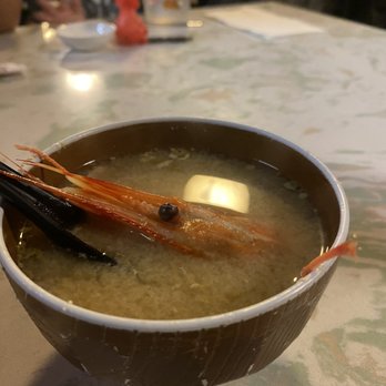 M Sushi - Miso Soup with shrimp head - Sushi Bars Near Me - Wailuku, Hawaii M Sushi - Miso Soup with shrimp head - Sushi Bars Near Me - Wailuku, Hawaii