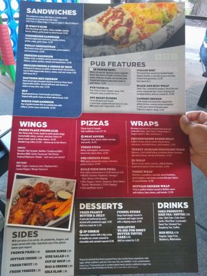 Menu photo 2 Parks Place Pub Fishers, IN