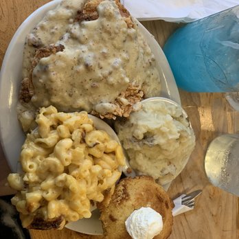 Lo-Lo's Chicken & Waffles - Soul food platter chicken fried chicken, Mac and cheese & mash potatoes - Southern Near Me - Phoenix, Arizona
