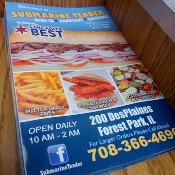 Submarine Tender - Sandwiches Near Me - Forest Park, Illinois Submarine Tender - Sandwiches Near Me - Forest Park, Illinois