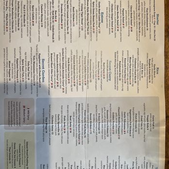 Nittaya's Little Kitchen - Current menu. - Thai Near Me - Las Vegas, Nevada