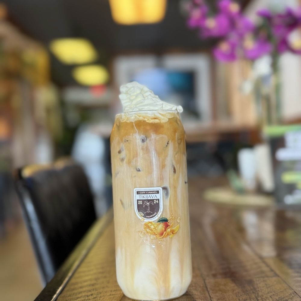 Tiki Java Jax - Iced coffee with whole milk - Coffee & Tea Near Me - Jacksonville, Florida Tiki Java Jax - Iced coffee with whole milk - Coffee & Tea Near Me - Jacksonville, Florida