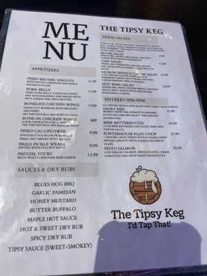 Menu photo 1 The Tipsy Keg Washington, MO