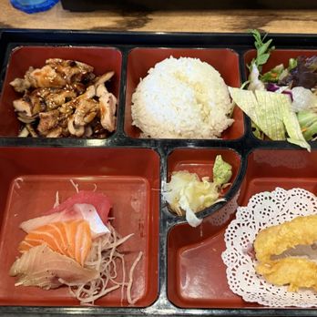O Sushi - Chicken Teriyaki, Shrimp Tempura, and Sashimi Bento Box - Sushi Bars Near Me - Alhambra, California O Sushi - Chicken Teriyaki, Shrimp Tempura, and Sashimi Bento Box - Sushi Bars Near Me - Alhambra, California