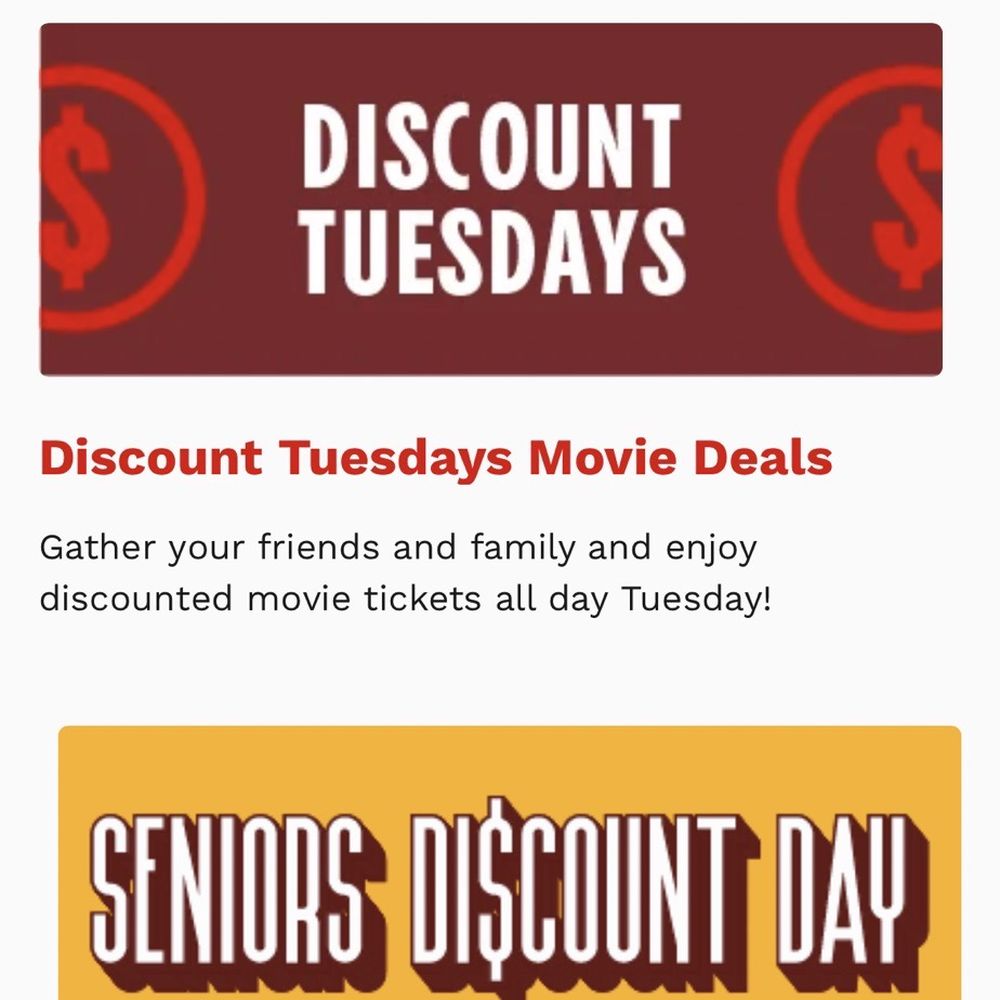 Cinemark Theaters - Discounts Tuesdays & Seniors - Cinema Near Me - Chesapeake, Virginia