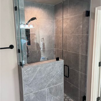 Knockout Shower Doors - Pony Wall Unit - Glass & Mirrors Near Me - Tulsa, Oklahoma Knockout Shower Doors - Pony Wall Unit - Glass & Mirrors Near Me - Tulsa, Oklahoma