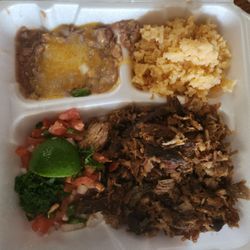 Azteca Grill & Bakery - My pork was dried out and inedible.