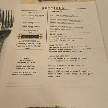 Mosaico - Italian Near Me - Mountainside, New Jersey