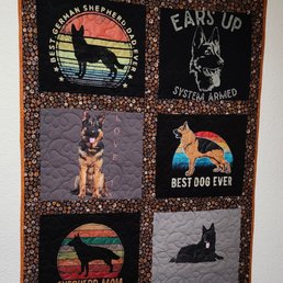 LOVE our German Shepherd quilt! LOVE our German Shepherd quilt!