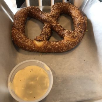 The Malted Barley - Salted pretzel with beer cheese dip - Pretzels Near Me - Providence, Rhode Island