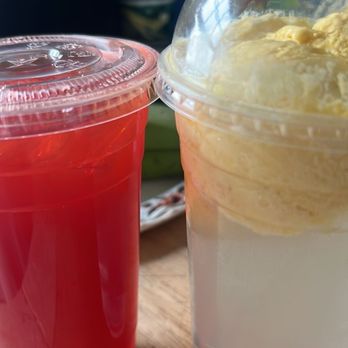 Crab Mentality - CM tea (red) & Mango Float - Seafood Near Me - Los Angeles, California Crab Mentality - CM tea (red) & Mango Float - Seafood Near Me - Los Angeles, California