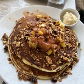 Shorehouse Kitchen - Mango & granola Guava syrup pancakes - Breakfast & Brunch Near Me - Carlsbad, California Shorehouse Kitchen - Mango & granola Guava syrup pancakes - Breakfast & Brunch Near Me - Carlsbad, California