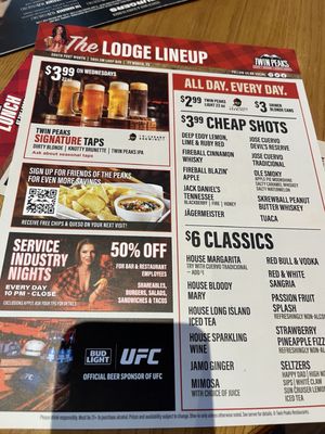 Menu photo 1 Twin Peaks Fort Worth, TX Menu photo 1 Twin Peaks Fort Worth, TX