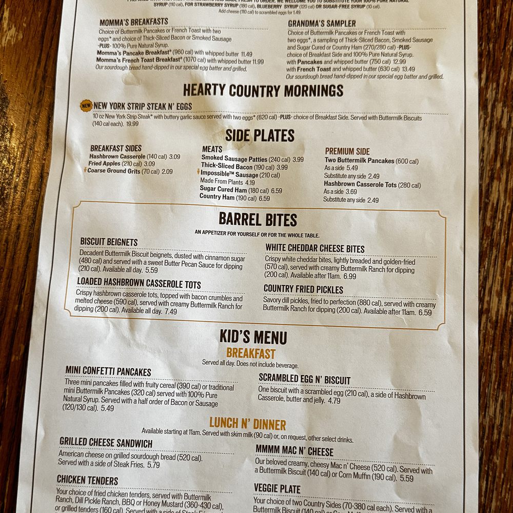 Cracker Barrel Old Country Store - Southern Near Me - Yuma, Arizona