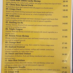 China Rose - Menu on 6/4/2022