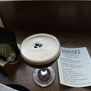 Yonsei Handrolls - Espresso martini - Japanese Near Me - Oakland, California Yonsei Handrolls - Espresso martini - Japanese Near Me - Oakland, California