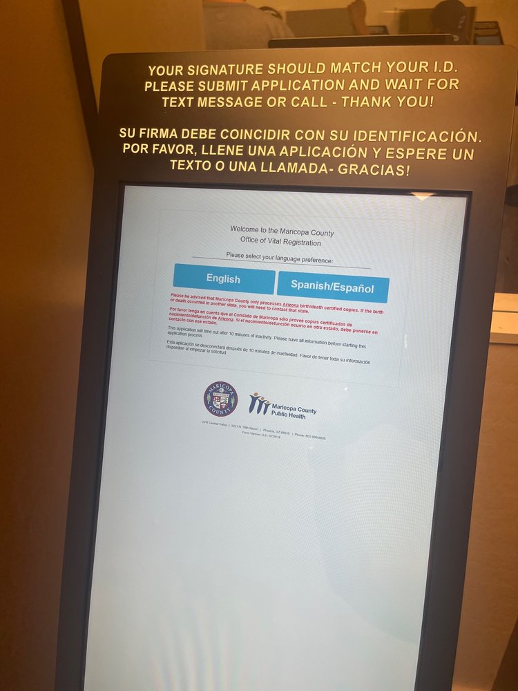 Maricopa County Office Of Vital Records - social services organization in Phoenix, AZ