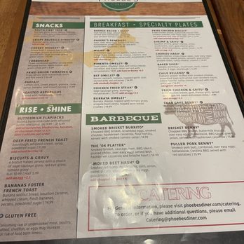 Phoebe's Diner - Menu - Breakfast & Brunch Near Me - Austin, Texas Phoebe's Diner - Menu - Breakfast & Brunch Near Me - Austin, Texas