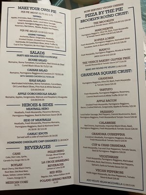 Menu photo 2 Williamsburg Pizza Brooklyn, NY Menu photo 2 Williamsburg Pizza Brooklyn, NY