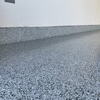 The Epoxy Garage Guy - Flakes on the stem walls - Flooring Near Me