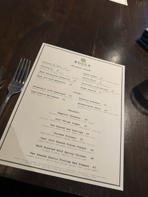 Menu photo 1 Bocca Ristorante Birmingham, AL