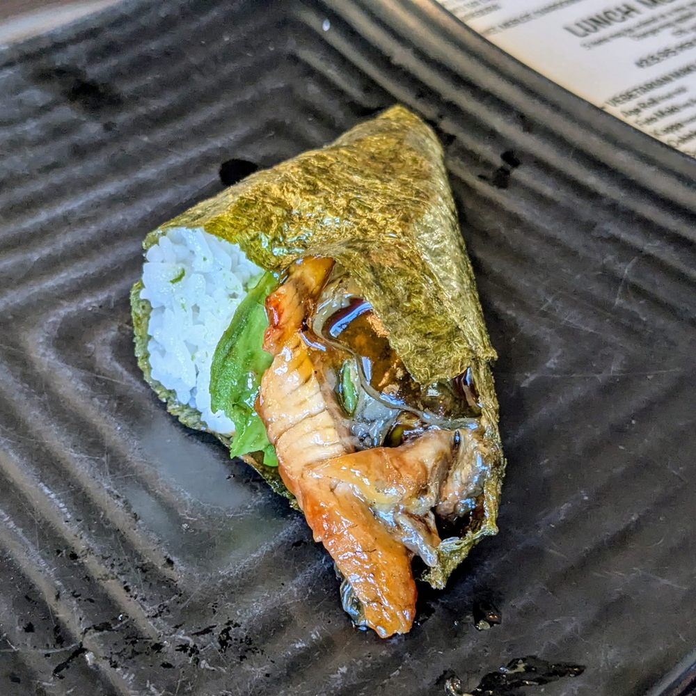Daiki Sushi - Unagi Handroll - Japanese Near Me - San Mateo, California Daiki Sushi - Unagi Handroll - Japanese Near Me - San Mateo, California