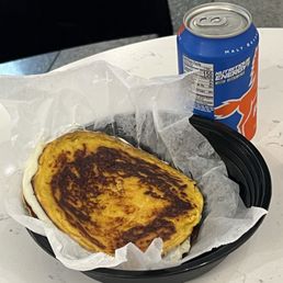 Arepa de choclo $12, with Pony malt soda $5 Arepa de choclo $12, with Pony malt soda $5