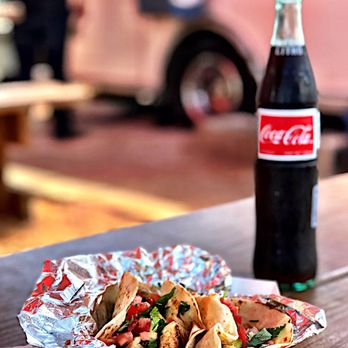 Granny's Tacos - Chicken fajita on left, "Abuela” shredded pork on the right. $7.04. Hey Mexican Coke, $2. Sometimes, they are the right choice. - Food Trucks Near Me - Austin, Texas Granny's Tacos - Chicken fajita on left, "Abuela” shredded pork on the right. $7.04. Hey Mexican Coke, $2. Sometimes, they are the right choice. - Food Trucks Near Me - Austin, Texas