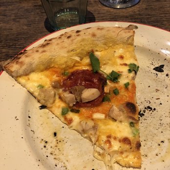 Gordon Ramsay Street Pizza - Corn, chorizo, chicken, mozzarella and green onion - Pizza Near Me - London, XGL Gordon Ramsay Street Pizza - Corn, chorizo, chicken, mozzarella and green onion - Pizza Near Me - London, XGL