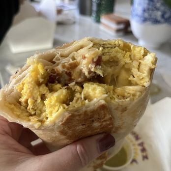 Don Pez Taco Cantina - Bacon Burrito - bacon really only in that one section - Tacos Near Me - Chicago, Illinois Don Pez Taco Cantina - Bacon Burrito - bacon really only in that one section - Tacos Near Me - Chicago, Illinois