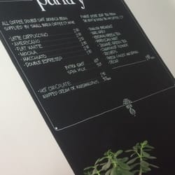 The Pantry Bakery - Drinks menu