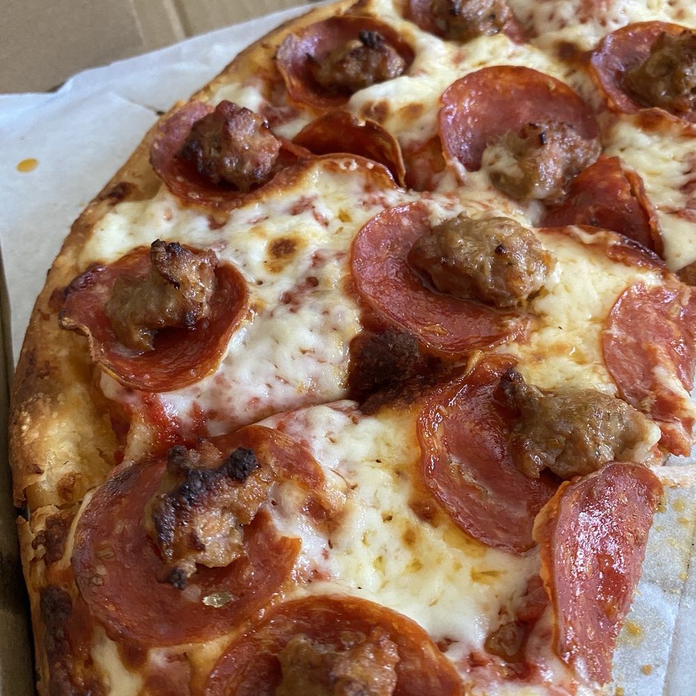 Pep's Sub & Pizza Shack - Pep and sausage pizza - Pizza Near Me - Covina, California Pep's Sub & Pizza Shack - Pep and sausage pizza - Pizza Near Me - Covina, California