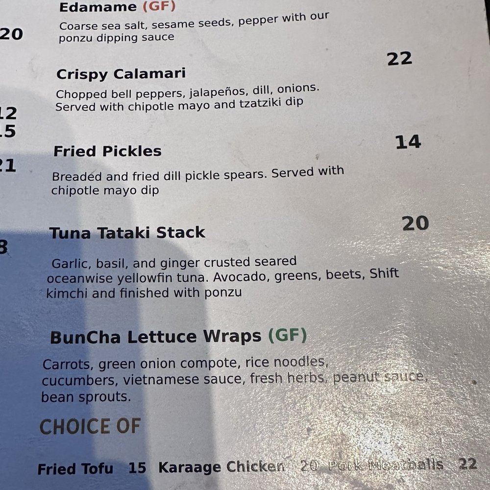Shift Kitchen & Bar - BunCha Lettuce Wraps (menu) - Burgers Near Me - Sechelt, British Columbia Shift Kitchen & Bar - BunCha Lettuce Wraps (menu) - Burgers Near Me - Sechelt, British Columbia