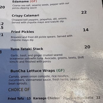 Shift Kitchen & Bar - BunCha Lettuce Wraps (menu) - Burgers Near Me - Sechelt, British Columbia Shift Kitchen & Bar - BunCha Lettuce Wraps (menu) - Burgers Near Me - Sechelt, British Columbia