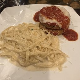 Eggplant Parmesan with Fettucine Alfredo Eggplant Parmesan with Fettucine Alfredo