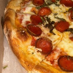 Tony Pepperoni - B.Y.O Pizza: Pepperoni cups, Basil, Hot Honey and Ricotta