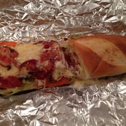Genoa Importing - Turkinator. Warm sub with turkey, bacon, lettuce, tomato, mayo, and jalepenos. It will change your live forever.