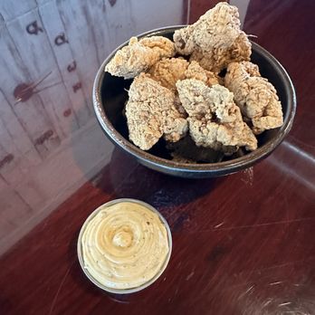 Hye Thai - Fried chicken with chili aioli - Thai Near Me - Stonewall, Texas Hye Thai - Fried chicken with chili aioli - Thai Near Me - Stonewall, Texas