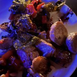 Blue Strawberry - Brussel sprout small plates.