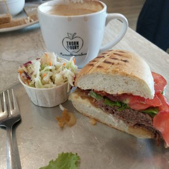 Thornbury Bakery Cafe - Roast beef sandwich - Coffee & Tea Near Me - Thornbury, Ontario Thornbury Bakery Cafe - Roast beef sandwich - Coffee & Tea Near Me - Thornbury, Ontario