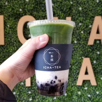 Icha Tea - Iced Matcha Latte with Tapioca Pearls. One of my favs! - Coffee & Tea Near Me - Toronto, Ontario Icha Tea - Iced Matcha Latte with Tapioca Pearls. One of my favs! - Coffee & Tea Near Me - Toronto, Ontario