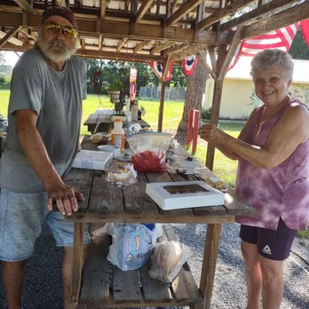 The Trolley Stop RV Park - Johnny and Barbara celebrating memorial Day. - RV Parks Near Me - Enigma, Georgia The Trolley Stop RV Park - Johnny and Barbara celebrating memorial Day. - RV Parks Near Me - Enigma, Georgia