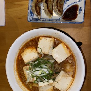 Oramen - Spicy Veggie Miso and Veggie Gyoza - Ramen Near Me - New York, New York