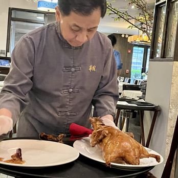 Hwa Yuan - Chef carving the duck - Chinese Near Me - New York, New York Hwa Yuan - Chef carving the duck - Chinese Near Me - New York, New York