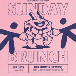 Bad Jimmy's - BAD JIMMY'S x KID SISTER. SUNDAY. OCTOBER 25TH. 10AM - 3PM. HOSTED AT BAD JIMMY'S UPTOWN.